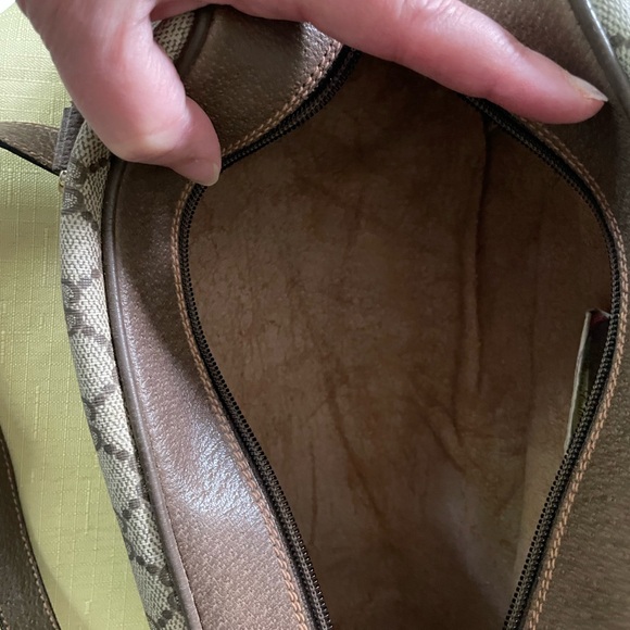 Gucci Brown and Cream Monogram Clutch - Picture 5 of 14